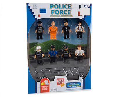 Police Force 16-Piece Figure & Accessory Set