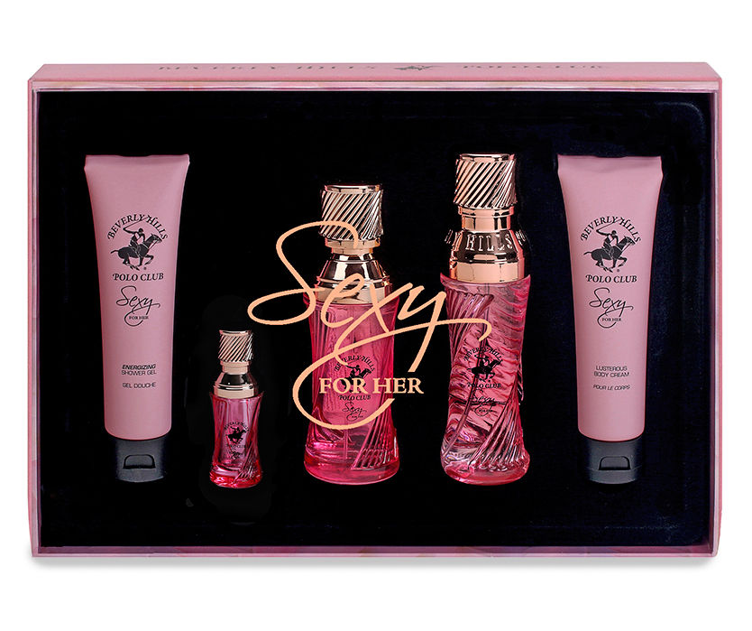 Beverly Hills Polo Club Set de regalo de 5 piezas de perfume caliente para  mujer
