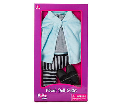 Play Zone Blue Cape Doll Outfit and Accessories Set