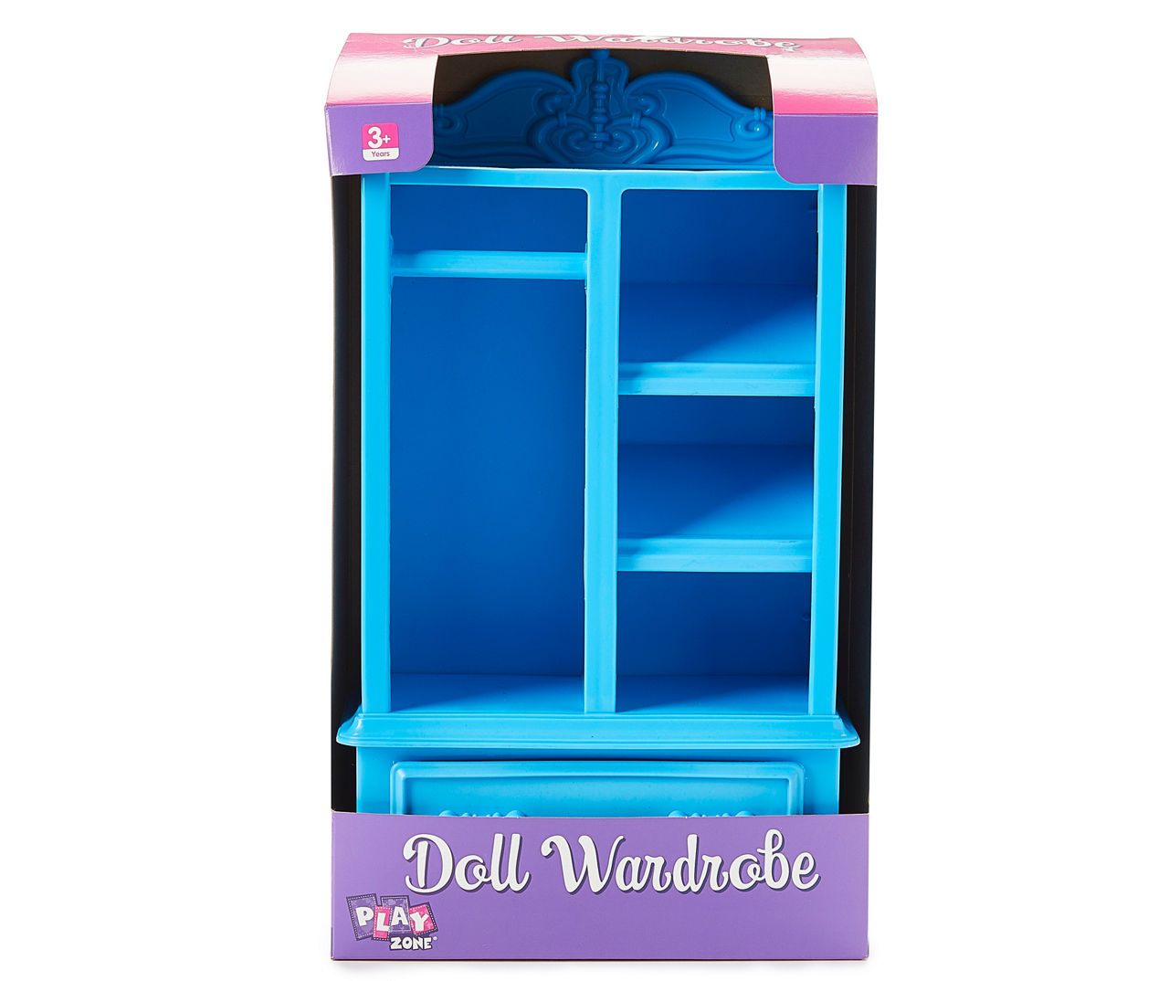 Play Zone Blue Fashion Doll Wardrobe with Hangers Big Lots