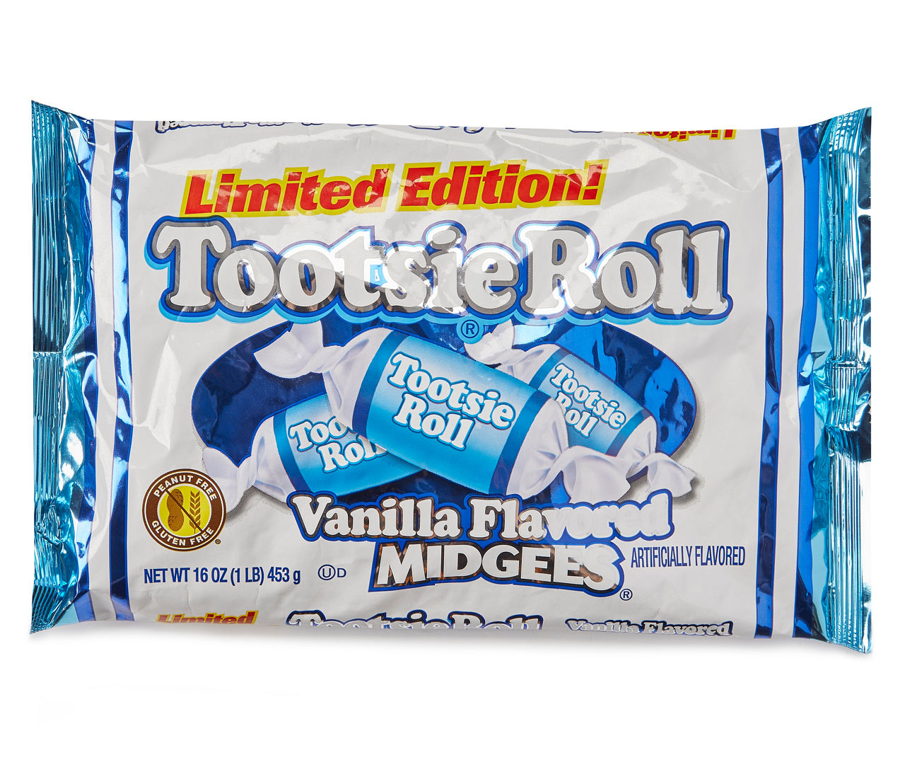 Vanilla Tootsie Roll Midgees Limited Edition 16 Oz (2 Pack)