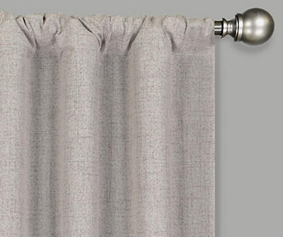 Anya Linen Blackout Rod Pocket Curtain Panel Pair, (63