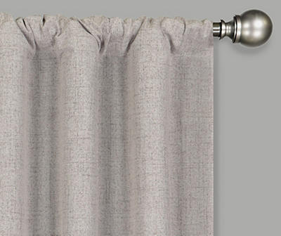 Anya Linen Blackout Rod Pocket Curtain Panel Pair, (84")