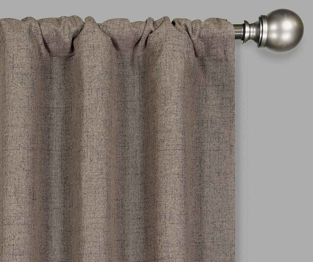 Anya Peak Blackout Rod Pocket Curtain Panel Pair, (84