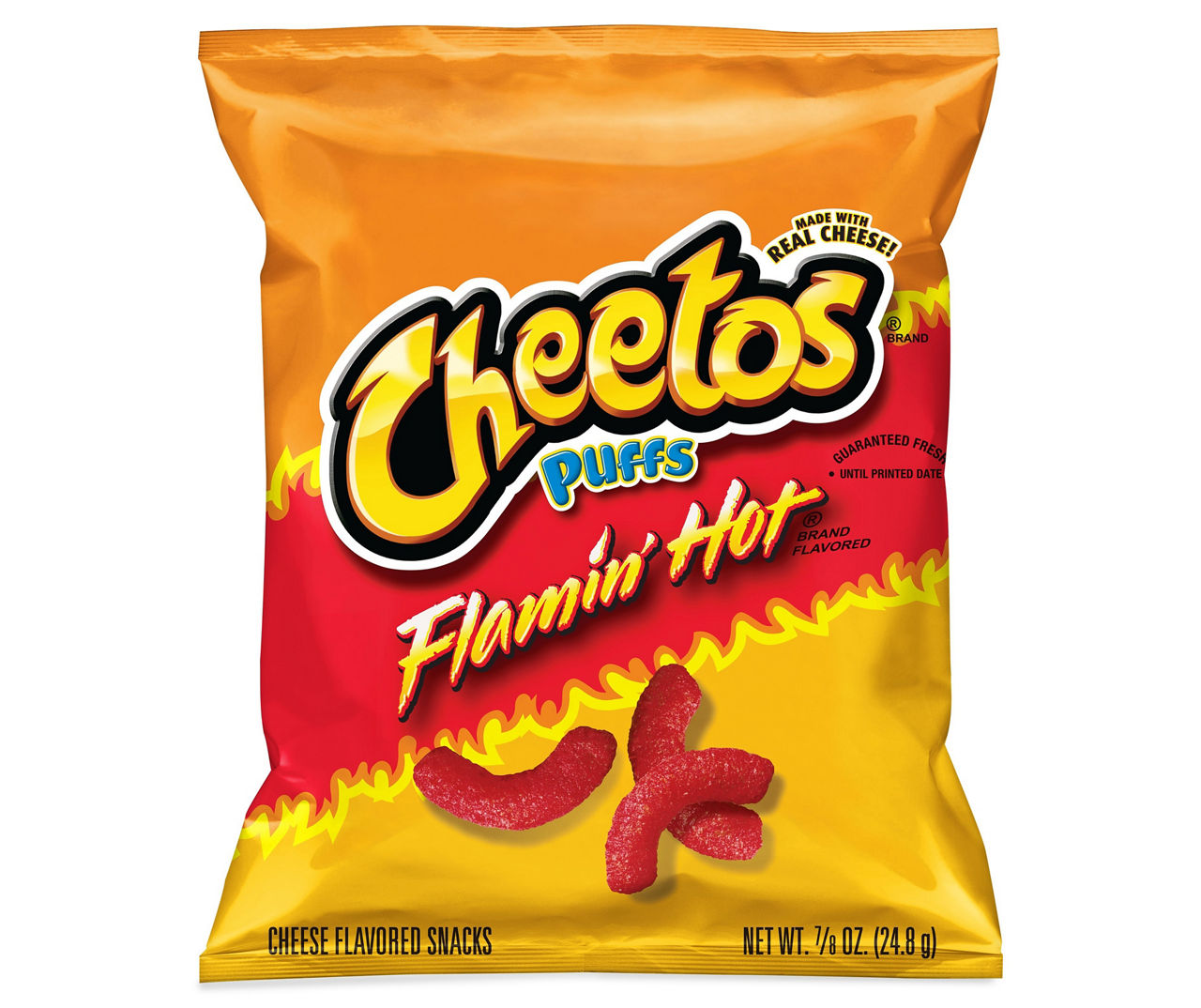 Cheetos Cheetos Puffs Cheese Flavored Snacks Flamin' Hot Flavored 7/8 Oz Big Lots