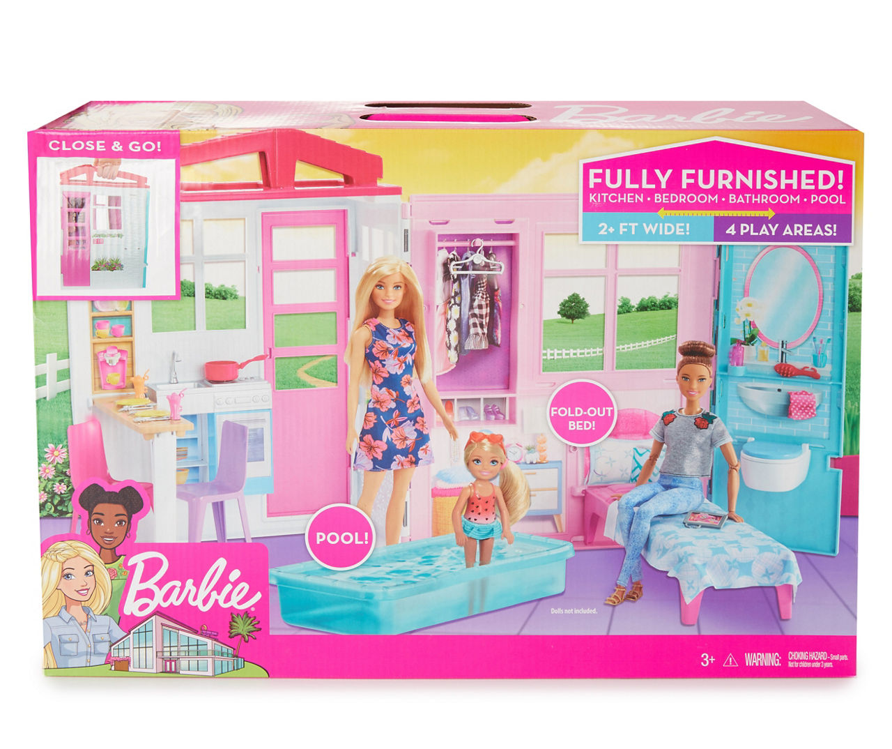 Barbie doll house small set hot sale