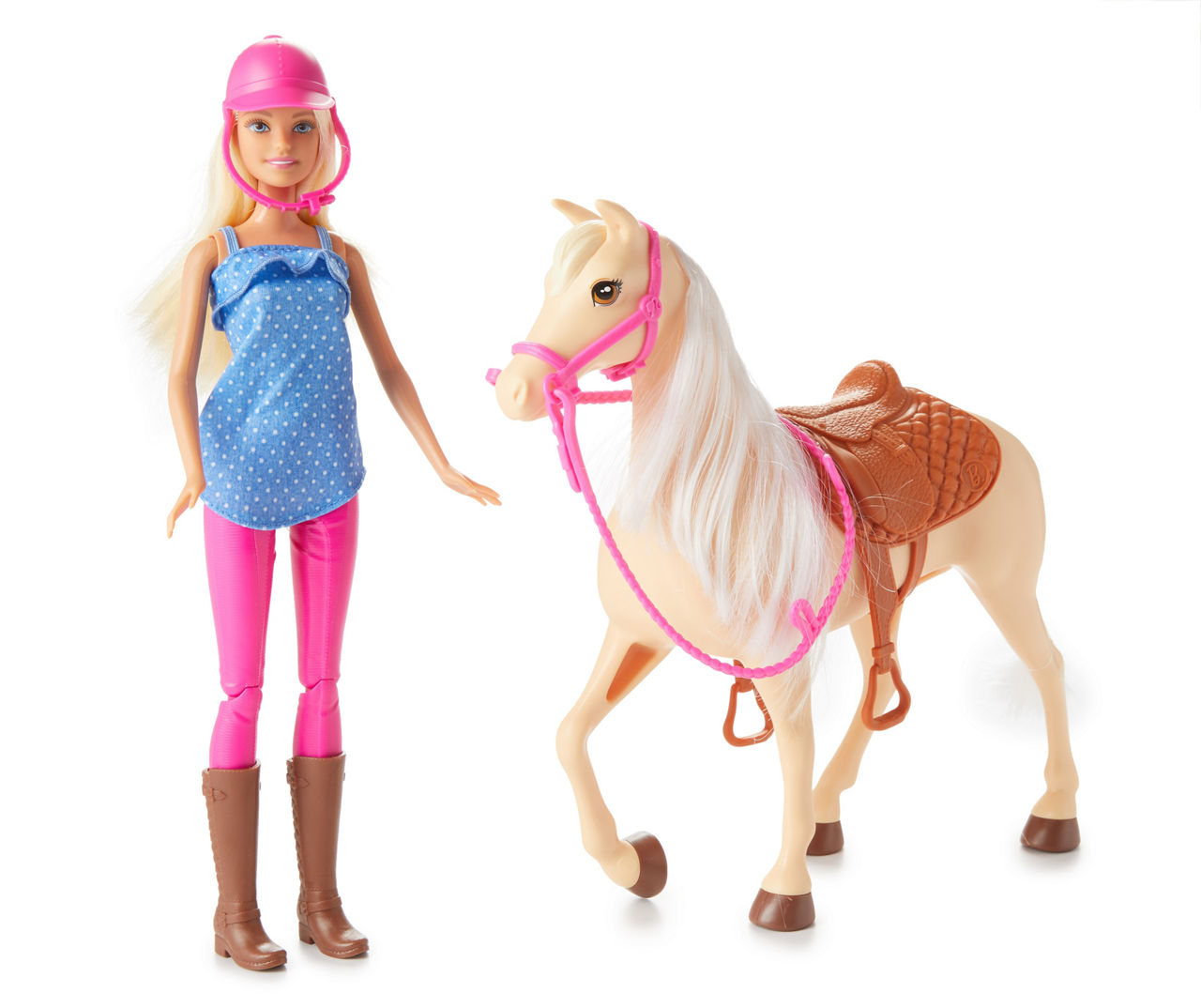 Smash Spreek uit beproeving Barbie Doll & Horse Set, Blonde Hair | Big Lots
