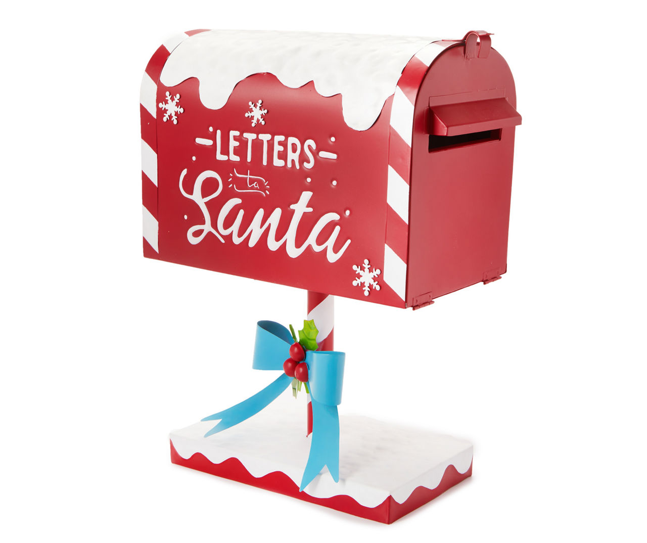 Letters for Santa Red Mailbox with Snow, D Gulin Framed Canvas Print