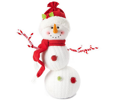 Winter Wonder Lane Crooked Cable-knit Snowman | Big Lots