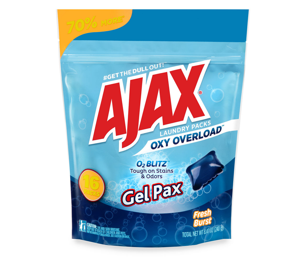 Vrijgevigheid Omleiden cursief Ajax Oxy Overload Fresh Burst Laundry Packs, 16-Count | Big Lots