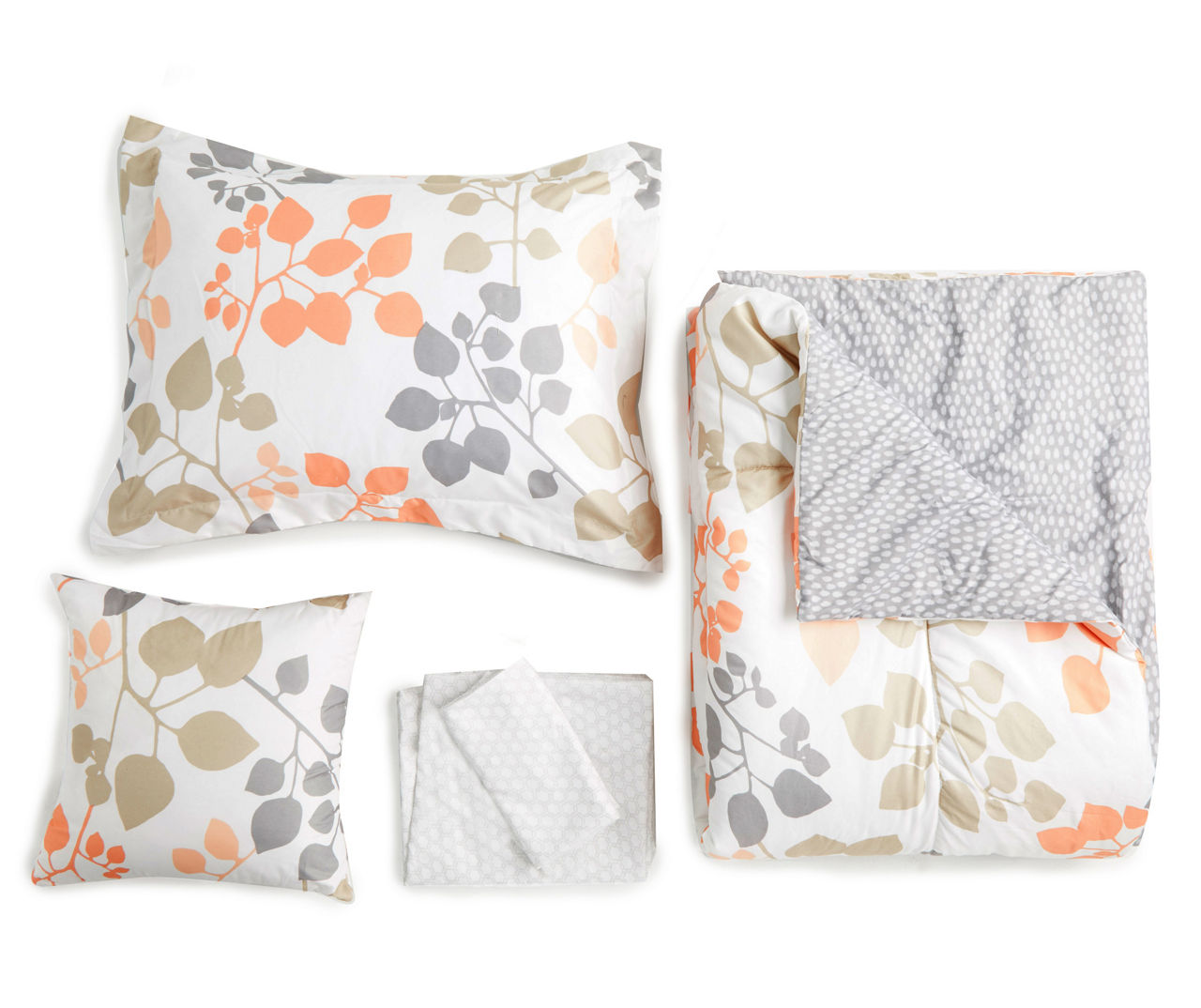 Just Home Just Home Coral Yasmin Floral Comforter Set Big Lots