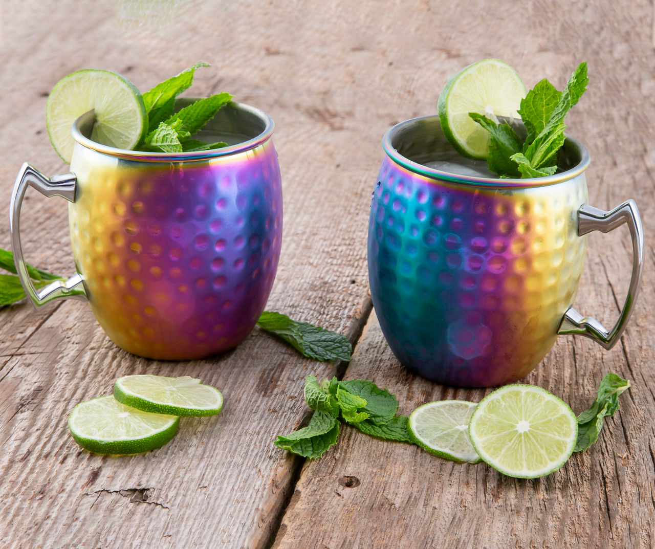 BREKX Oasis Tumbler Cups for Cocktails and Moscow Mules - Set of 2