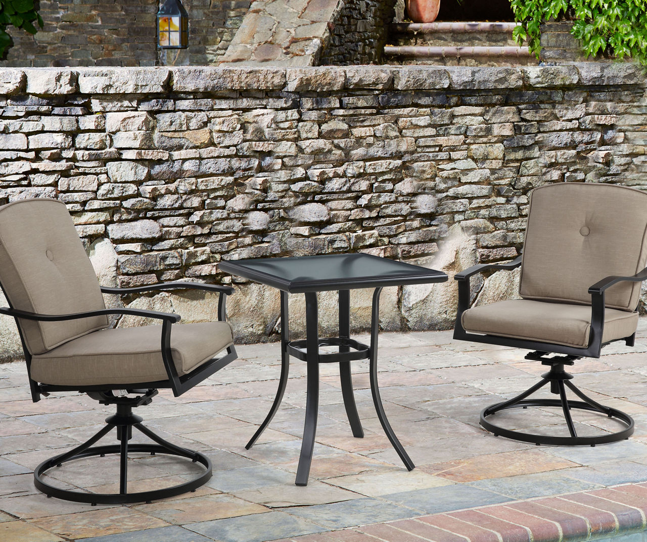 Boulder Bridge Tan 3Piece Bistro Set Big Lots