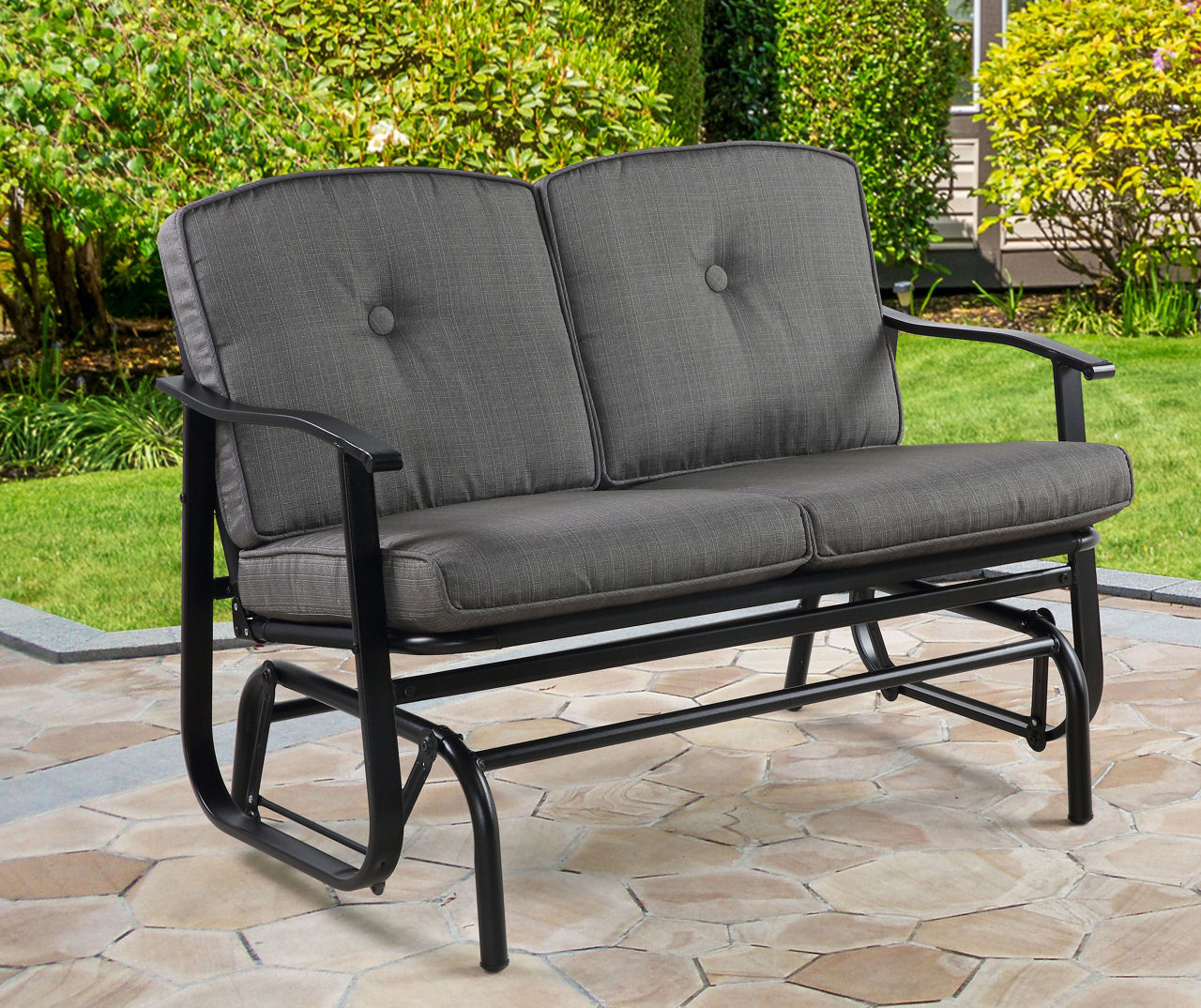 Boulder Bridge Gray Patio Glider | Big Lots