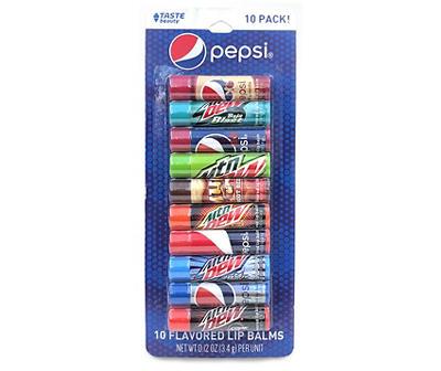 Pepsi Flavored Lip Balms, 10-Pack