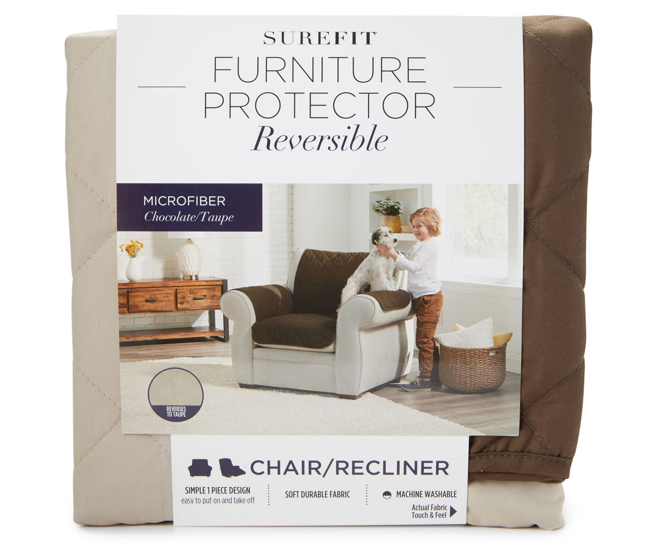 SF FP REV CHAIR/RECLINER CHOC/TAUPE