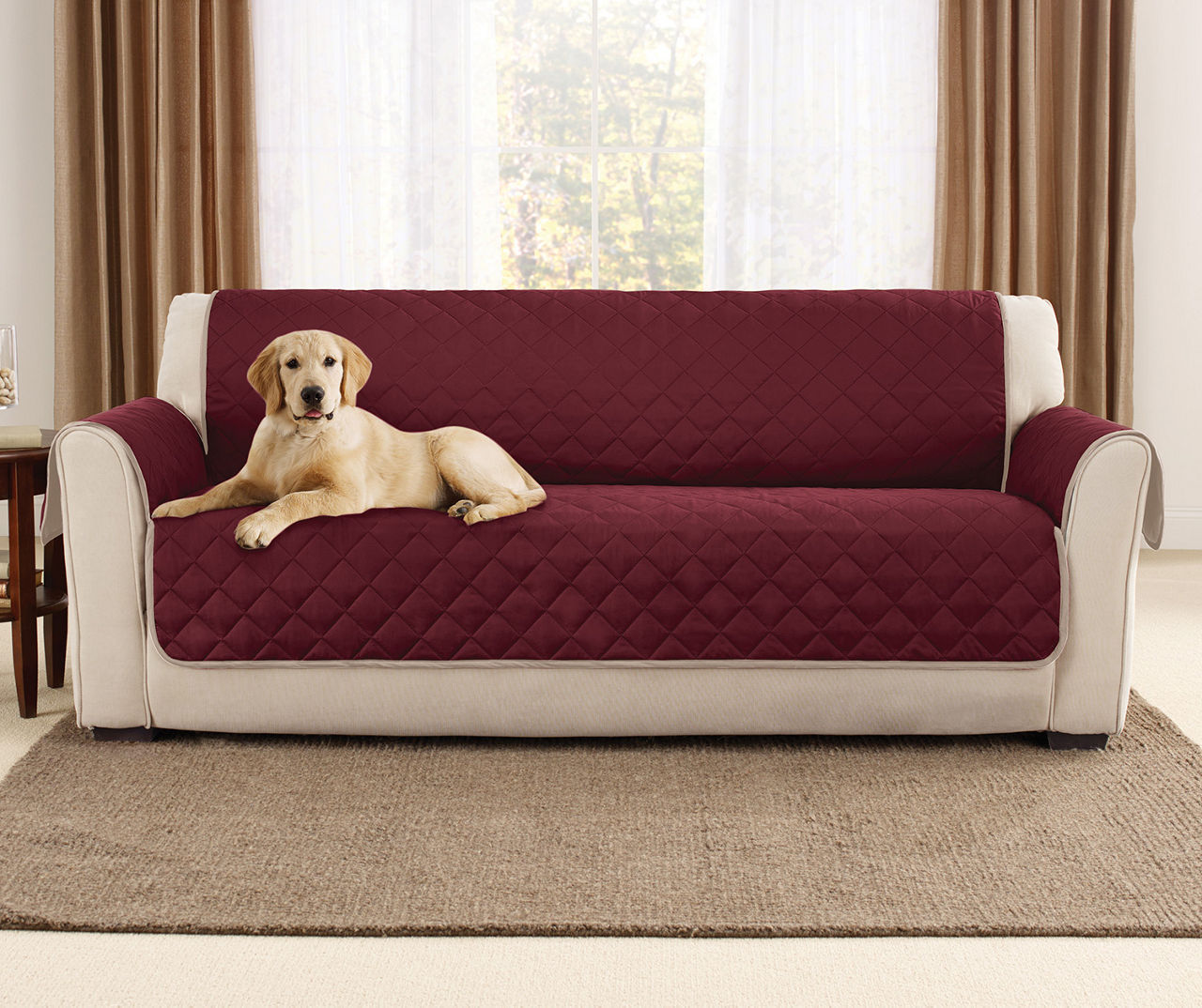 Sure fit microfiber pet sofa online throw