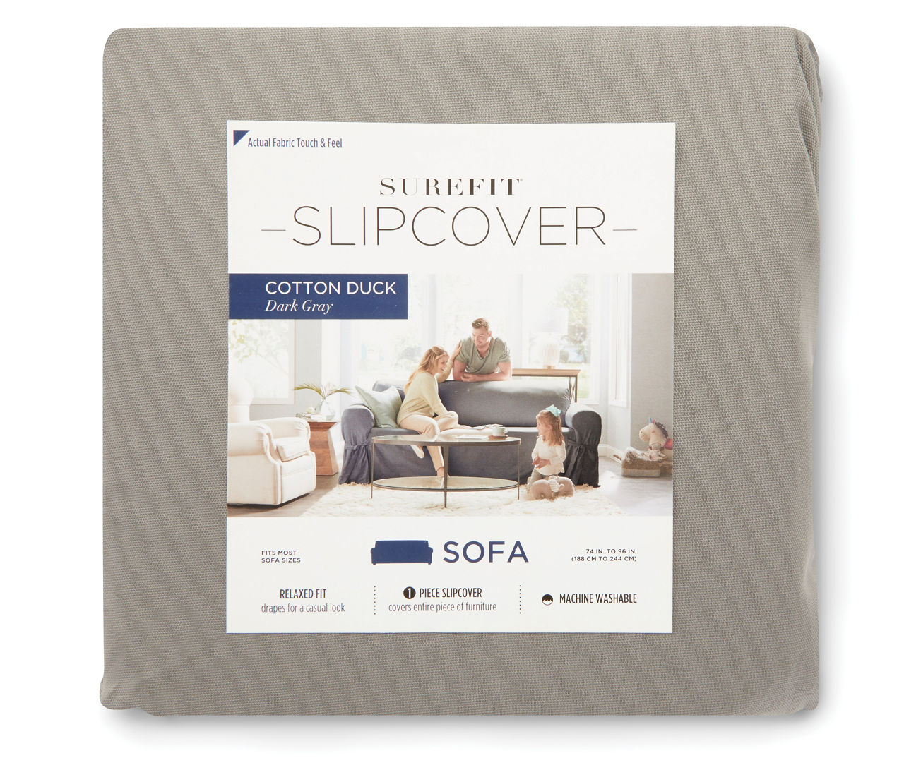 Sure fit surefit cotton duck sofa slipcover big lots
