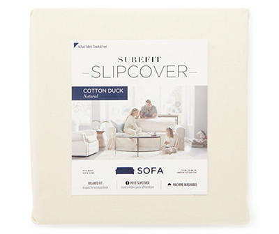 SureFit Cotton Duck Sofa Slipcover