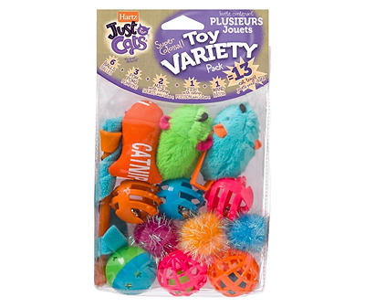 Just For Cats 13-Piece Cat Toy Variety Pack