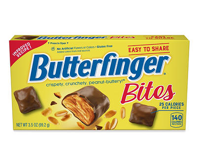 BUTTERFINGER BITES Candy Bars 3.5 oz. Box