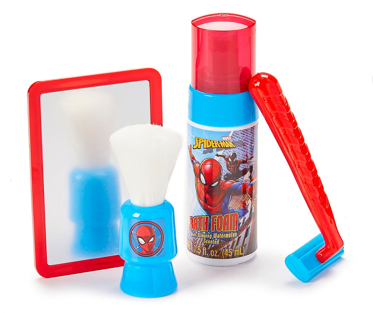 Spider-Man Homecoming Marvel Kid Bath Time Toy Play Shave Kit 5 Piece Set 