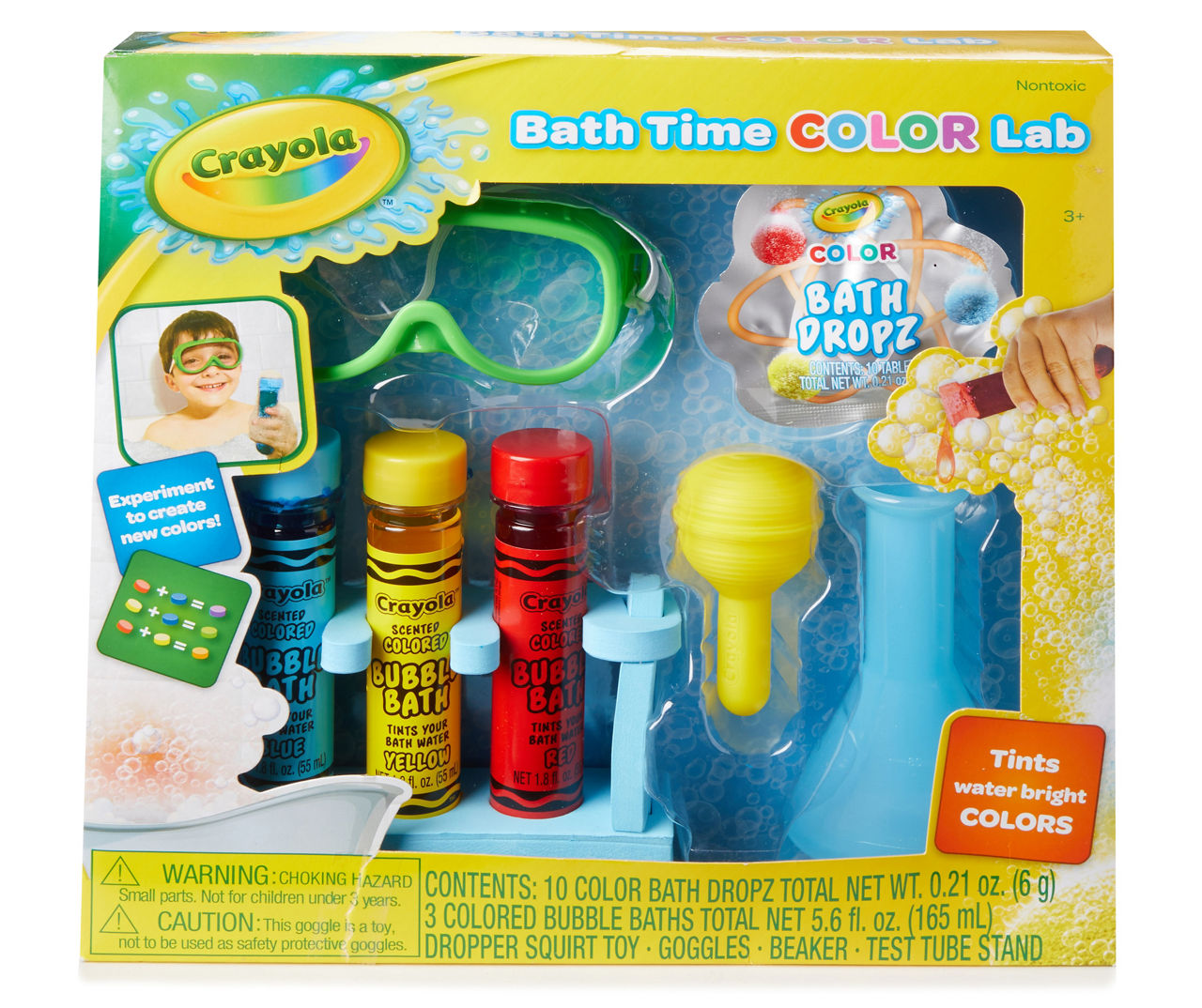 Crayola Color Bath Drops, Bring Creative Fun to Bath Time Set of 3 Blue Green Pink Colors, Size: 75 in