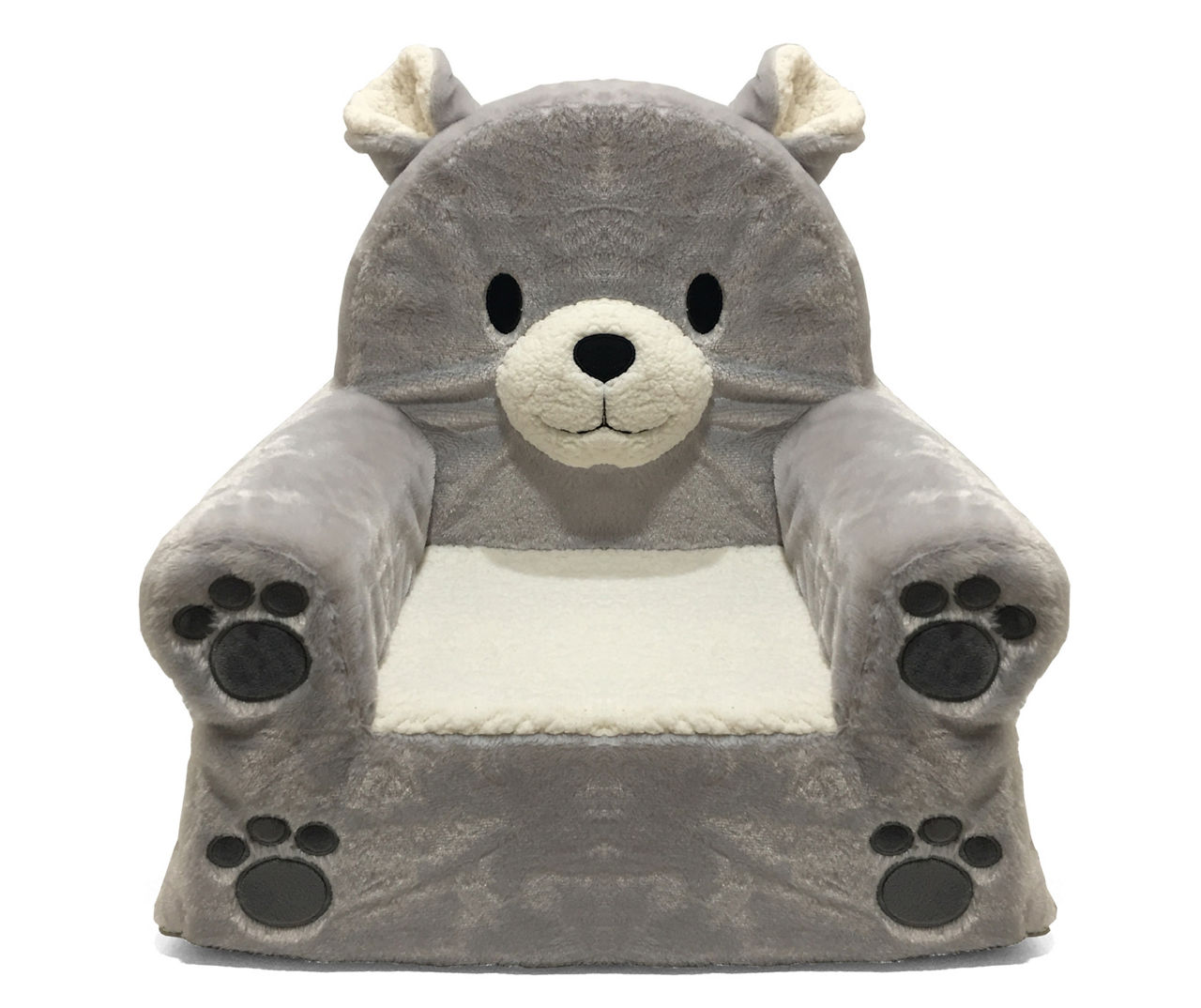 Dream Street Kids' Gray Bear Foam Armchair