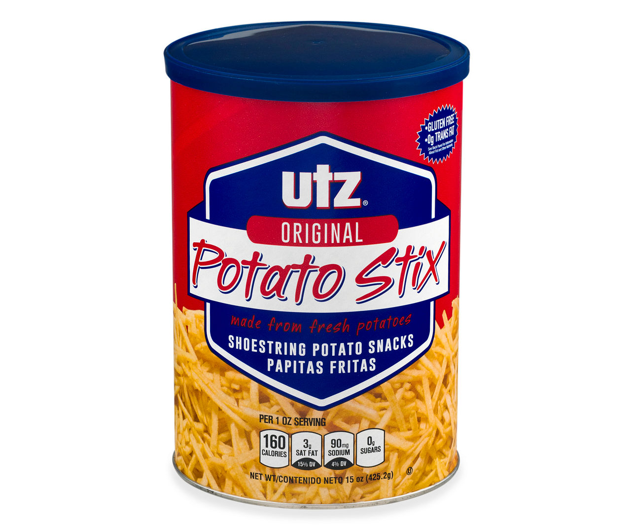 Utz Potato Stix Original Potato Sticks 15 oz. Canister 3 pack