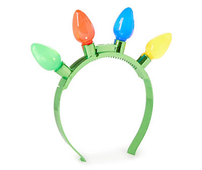 Multi-Color Flashing Light Bulb Headband