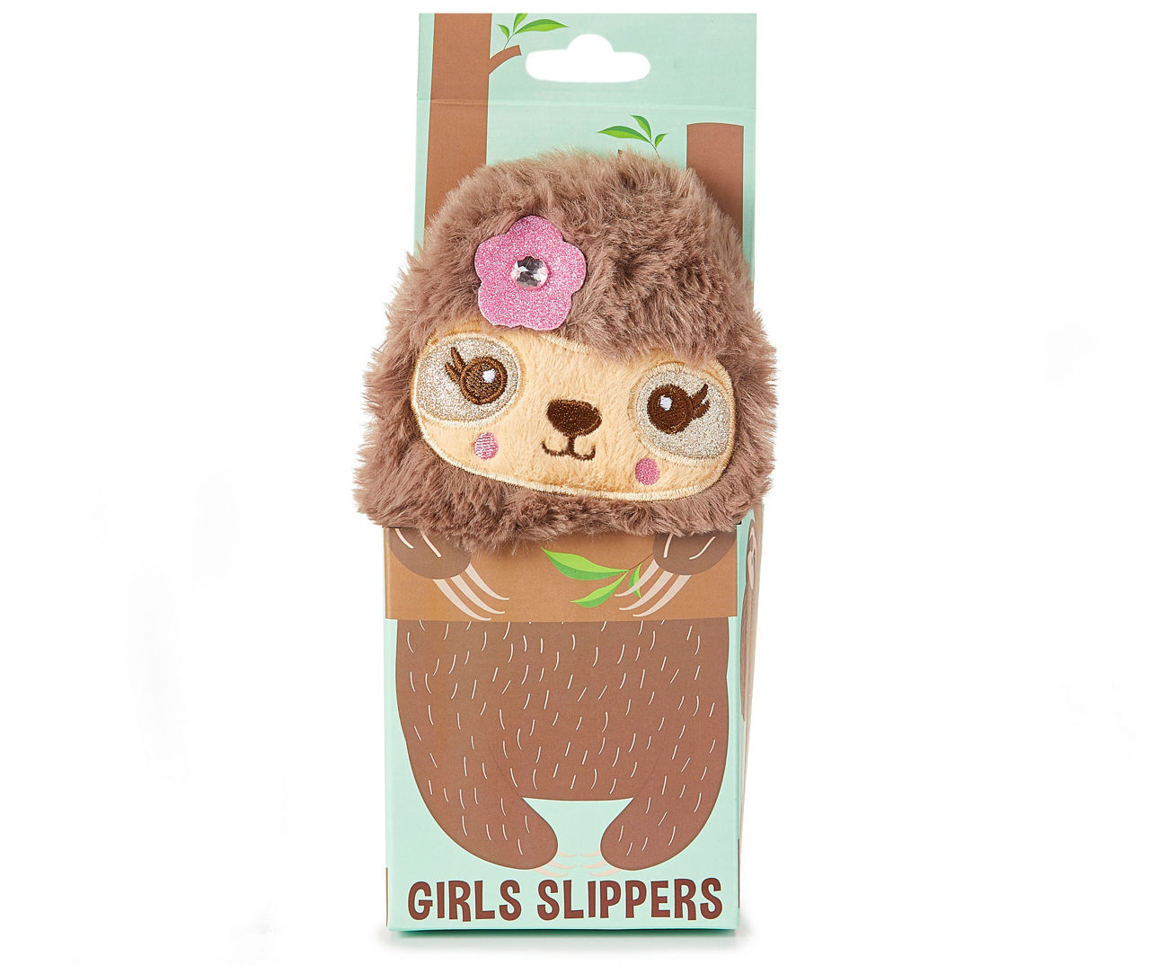 Girls best sale sloth slippers