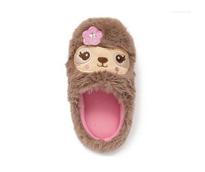 Girls' Sloth Critter Slippers
