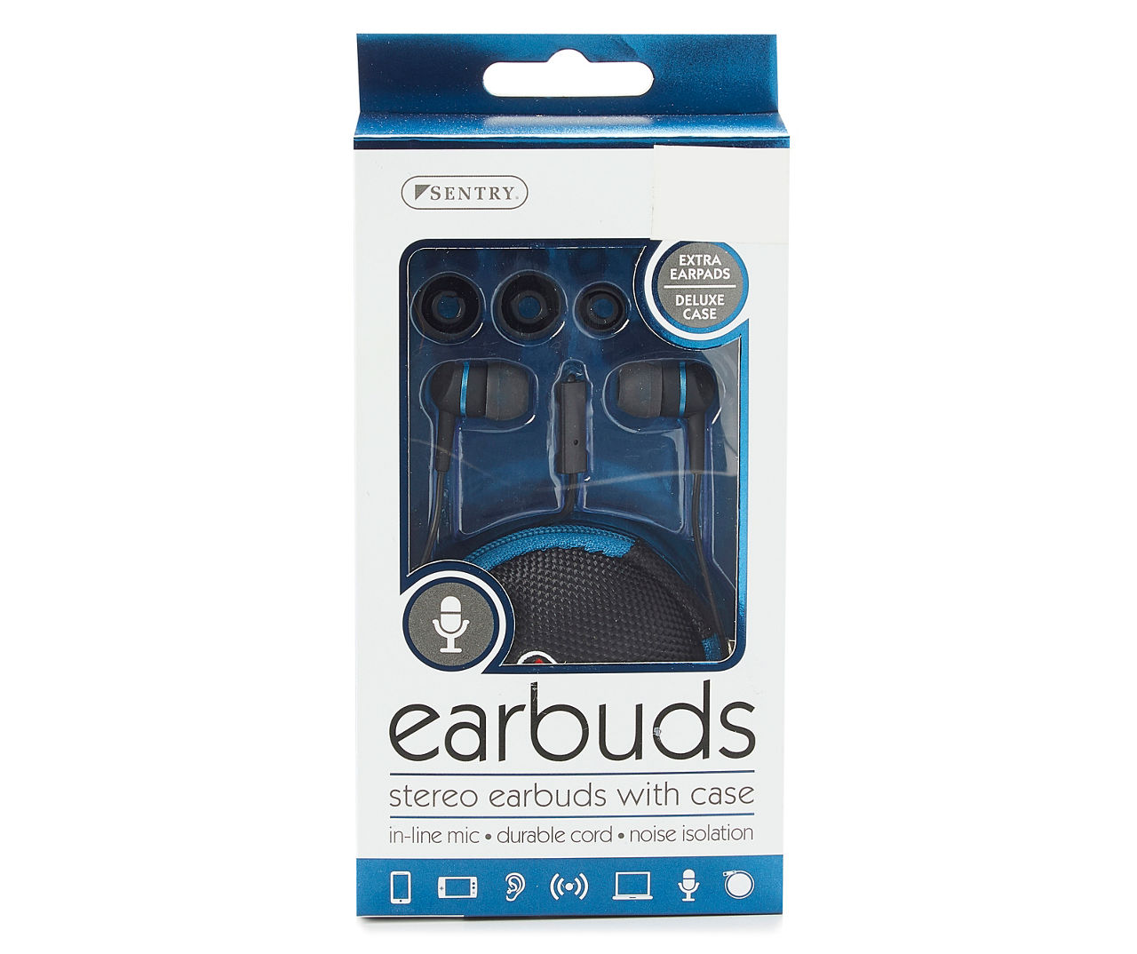 Sentry micro stereo earbuds with online mic