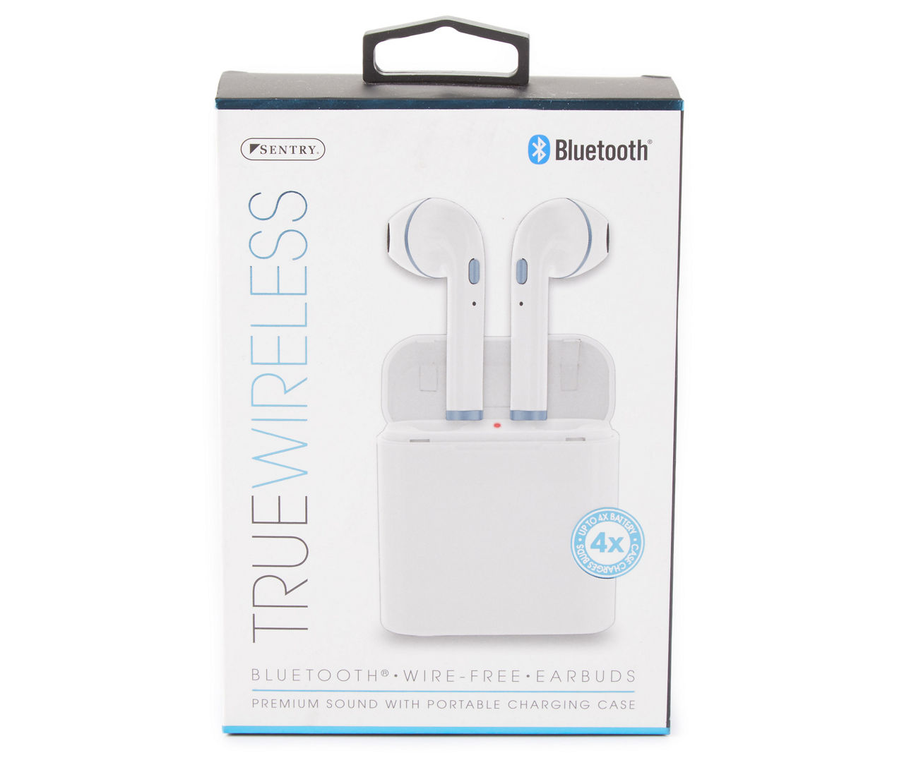 Sentry White Navy True Wireless Bluetooth Earbuds With Charging