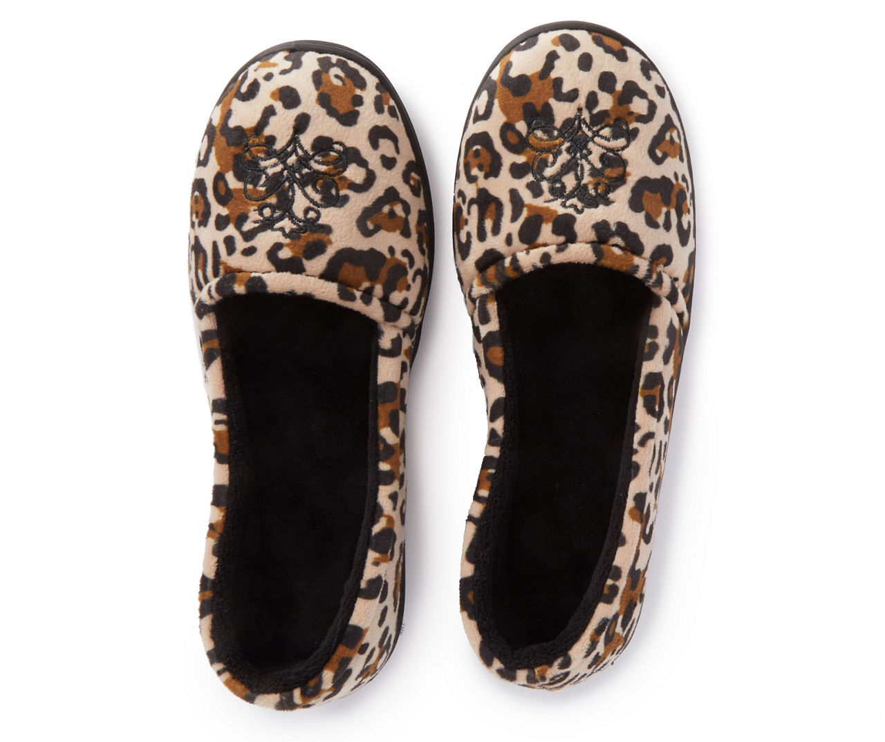slippers femme leopard