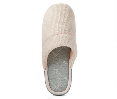 Women's Pink Knit Slippers