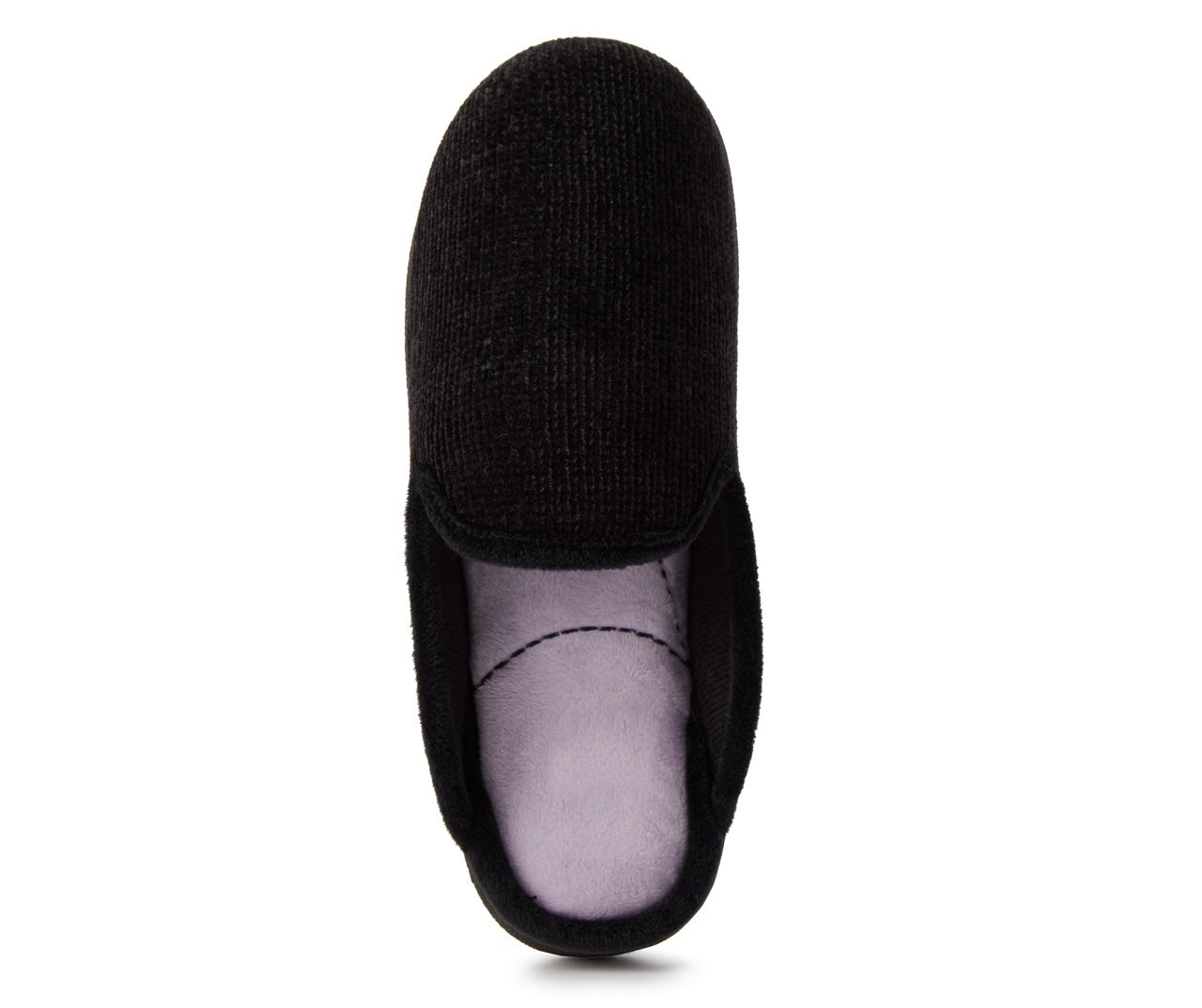 Women's X-Large Black Chenille Extended Tab Slippers