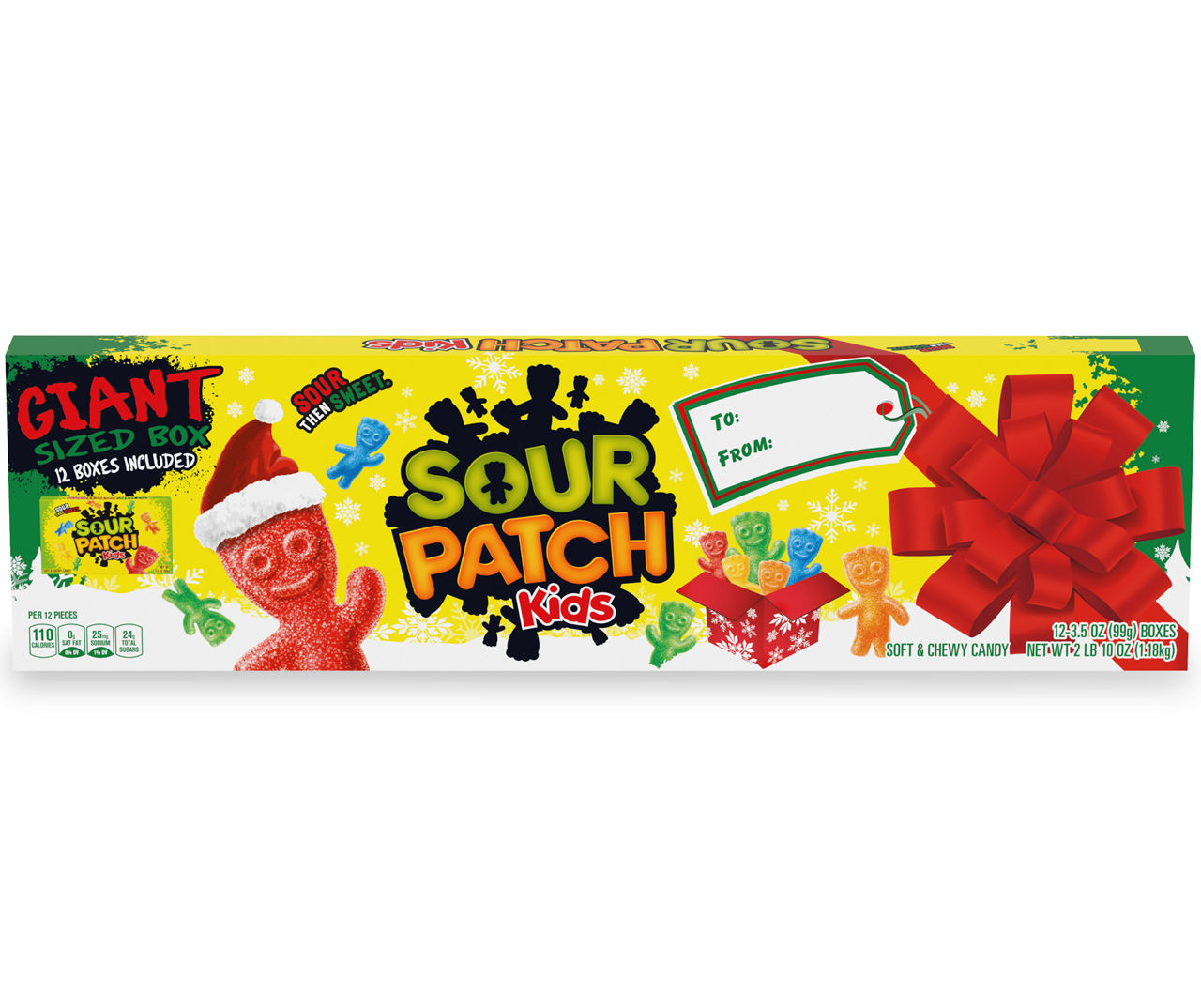 Sour Patch Kids Bunnies Soft And Chewy Candy Giant Box 3.1 oz - 10