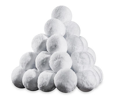 Lots Indoor Snowball Fight Christmas Game Soft Plush Realistic Snow Ball 7CM 