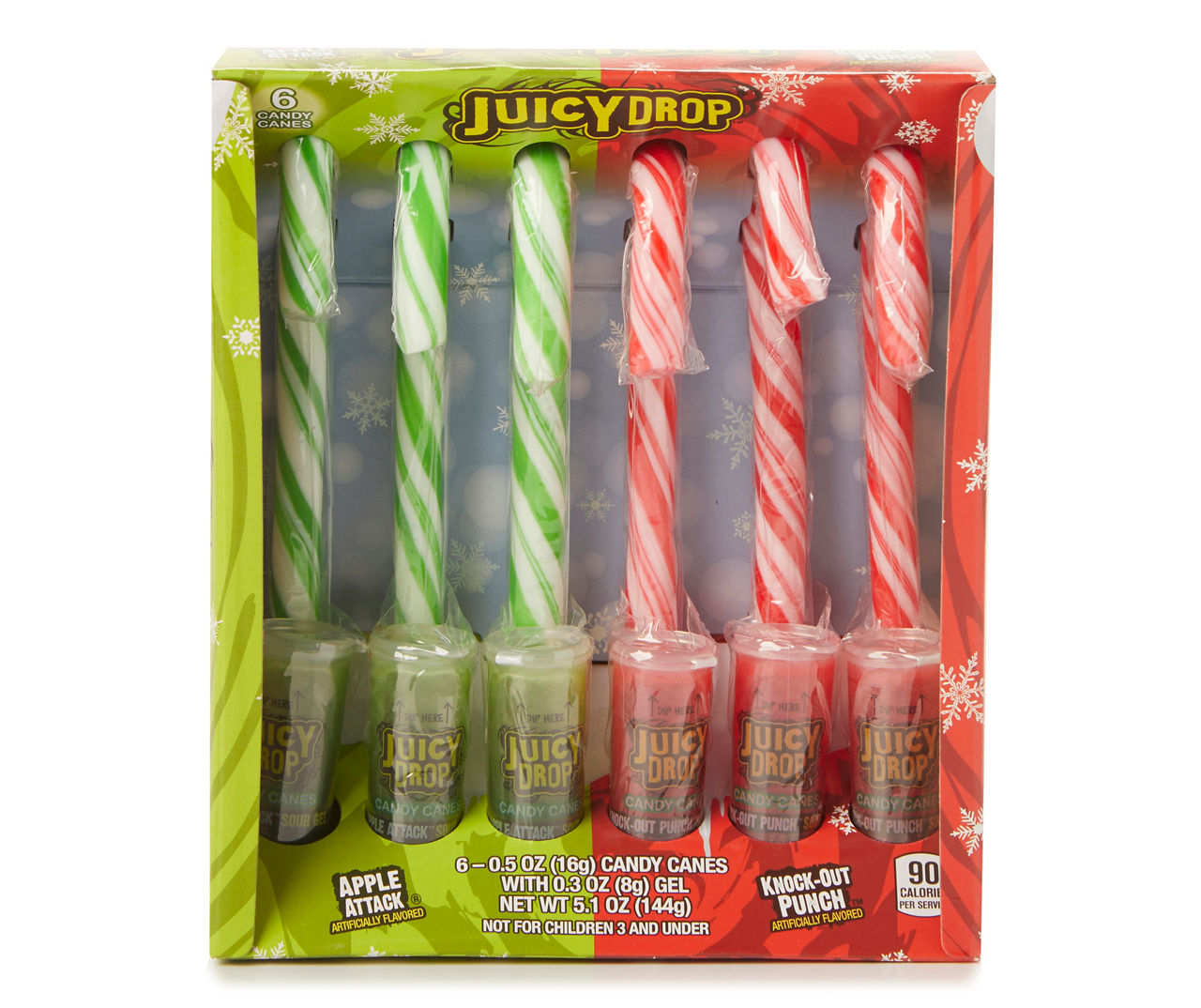 Topps Juicy Drop Candy Canes, 6Count Big Lots