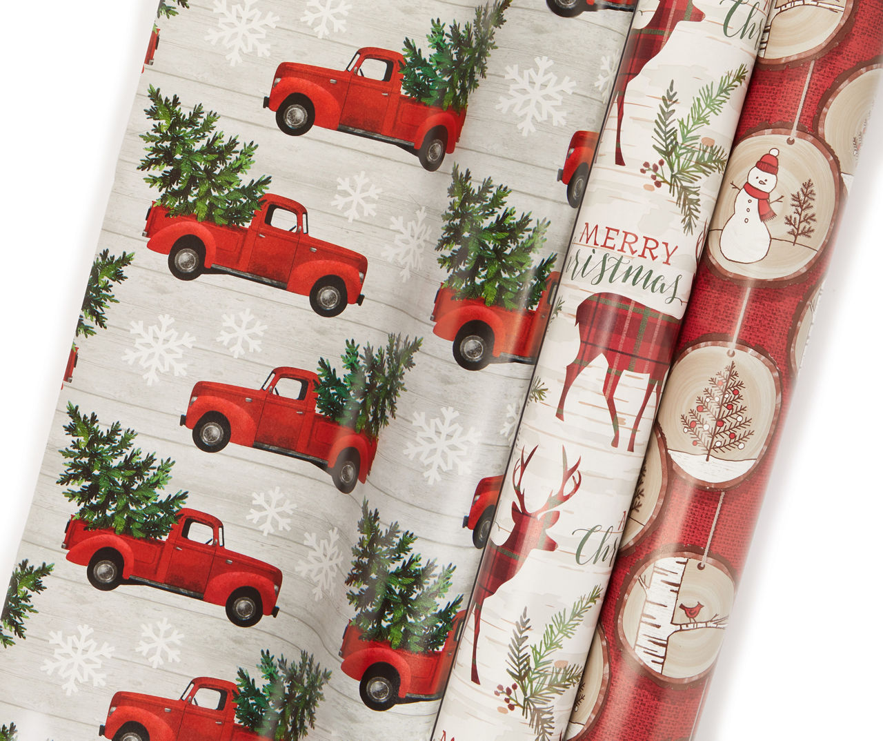 Merryland Christmas Truck Pattern (Red) / Tissue Paper Pack