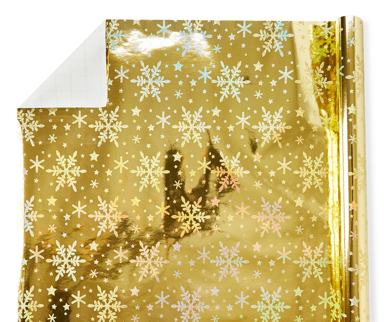 Shop Sparkle Flake Gold Bulk Christmas Wrapping Paper - 1042.5 Sq