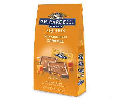 Ghirardelli� Milk Chocolate Caramel Squares 9.04 oz. Stand-Up Bag