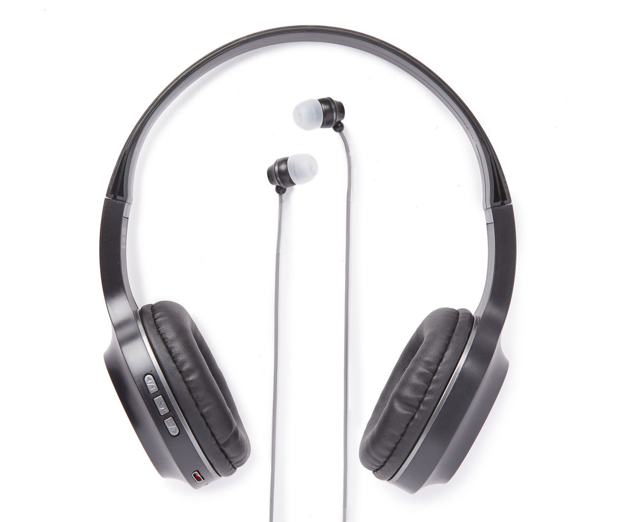 Sentry Gunmetal Bluetooth Headphones & Ear Buds, 2-Pack | Big Lots