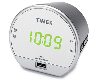 Timex Dual Alarm Clock With USB Charging