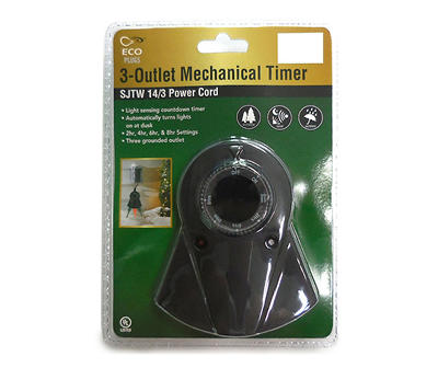 3-Outlet Outdoor Mechanical Timer