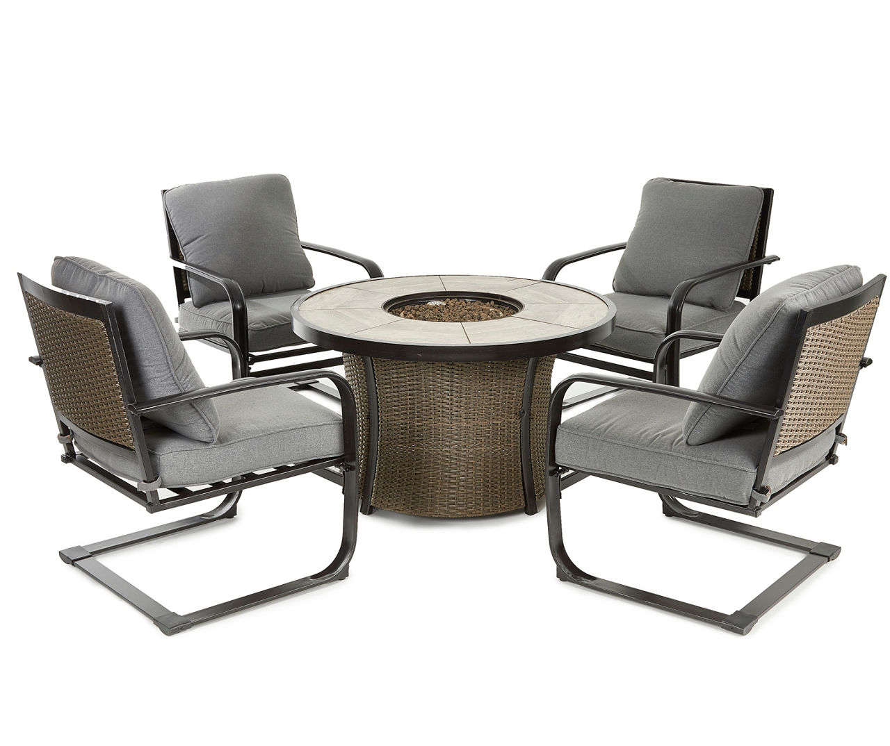 Gilford 5 Piece Fire Pit Chat Set Big Lots