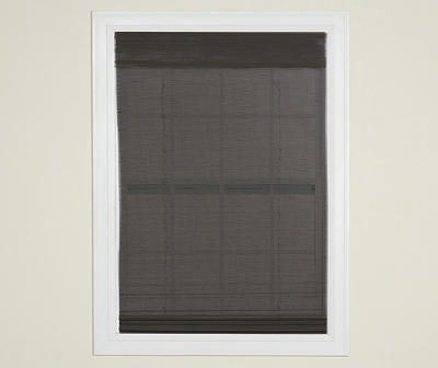 Gray Bamboo Cordless Shade Blind, (36 x 72") 