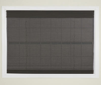 Gray Bamboo Cordless Shade Blind, (72" x 72")