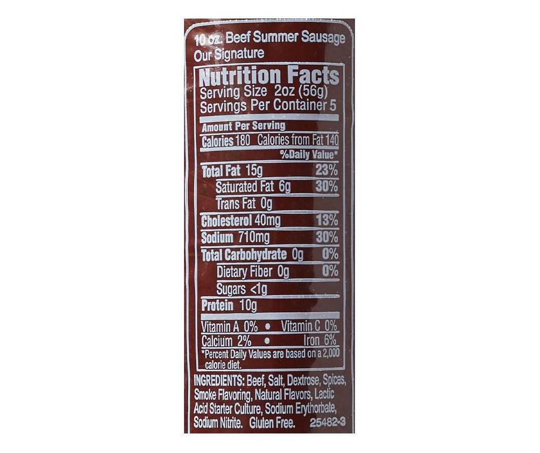 3 Hickory Farms Signature Beef Summer Sausage Made With Premium Beef 10 oz